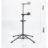 Soporte Taller Bicicleta Negro Plegable